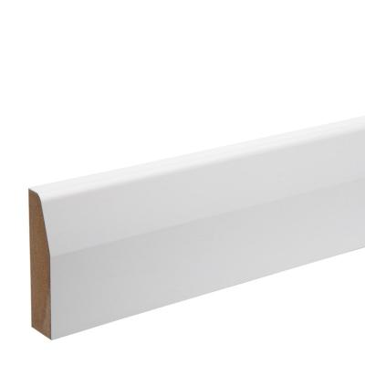 China Chamfered Primed / White Primed Skirting MDF HDF Anti-scratch Dual Purpose Bullnose Board for sale