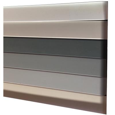 China Painted Stable Fully Finished MDF HDF Skirting Board Wood Slate Gray for sale