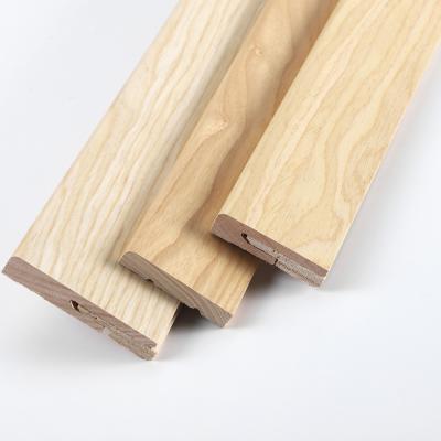 China Geran Timber Apartment Solid Wood Planking Board Floor Accessories Stable High Quality Natural Wall Base for sale