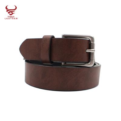 China Fashion.Casual 2021 Sale Men's Belt Pin Buckle Male Brown Jeans Casual Belt PU Top Leather Strap Belt for sale