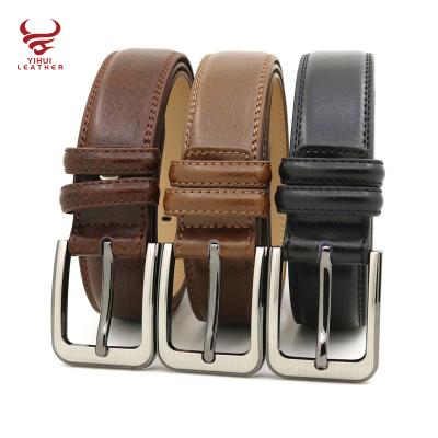 China Custom Genuine Leather Belt Split Jeans Leather Belt Logo Vintage Men Top Seller Western Cowboy Wholesale for sale