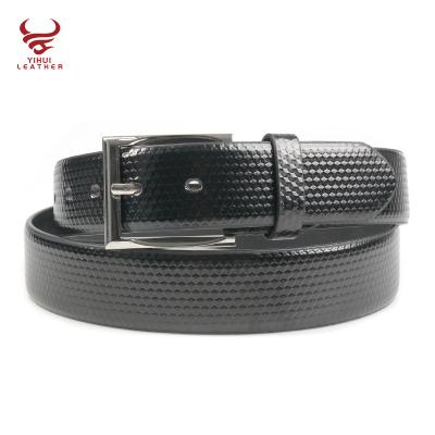 China Wholesale ALLOY Classic Men's Custom Logo Pin Shinny Buckle Smooth Pu Belt For Men Belt Cheap Banda barata for sale