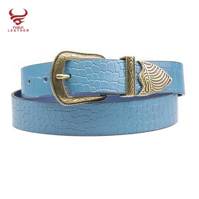 China 2021 Snake LEATHER Leather Belt Ladies Fashion Women Waist Casual Western Leather Belt For Lady for sale