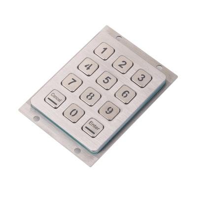 China Waterproof Atmosphere IP65 Matrix Door Entry Access Control Metal Keypad for sale