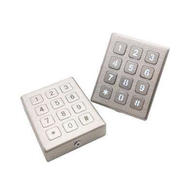 China Outdoor Lockers IP65 304 Stainless Steel Metal Box With LED Backlit 4x3 Keypad Used Outdoor Lockers for sale