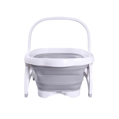 China Stocked Wholesale High Quality Portable Foot Spa Basin Roller Massage Basin White+grey All-season for sale