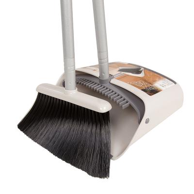 China High quality eco-friendly long dustpan with handle and broom set for sale