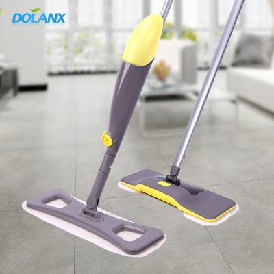 China Durable Pole Spray Flat Iron Broom , Sound Spray Broom Station for sale