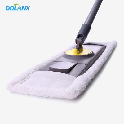 China Sustainable Household Goods Wet And Dry Swivel Magic Easy Use 360 ​​Floor Cleaning Flat Mop for sale