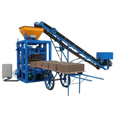 China Semi Automatic Building Material Stores QT4-24 China Brick Machine Making Concrete Block Making Machine Bricks Machine for sale