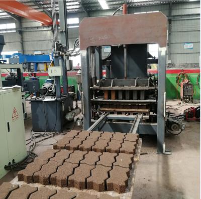 China Building Material Shops 2022 Cement Bricks Making Interlocking Concrete Blocks Molds Automatic Sidewalk Brick Machine for sale