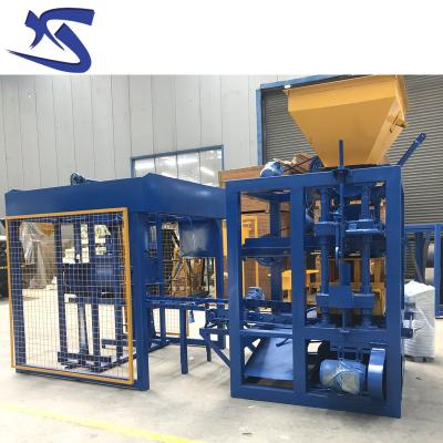 China QTJ4-24 Hotels Cement Brick Making Machine And Machinery Concrete Brick Plant for sale