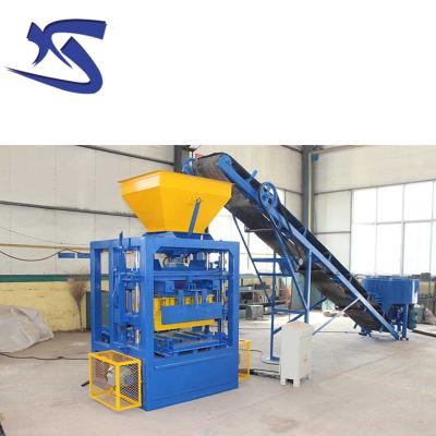 China Small Scale Brick Machine QT4-24 Brick Machine Hotel Industries Machinery for sale