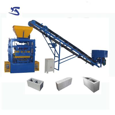 China Building Material Stores Low Cost QT4-24 Concrete Interlocking Cement Brick Block Making Machine In Ghana for sale