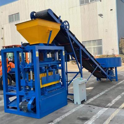 China Building material shops cheap qt4-24 semi automatic concrete block making machine for sale