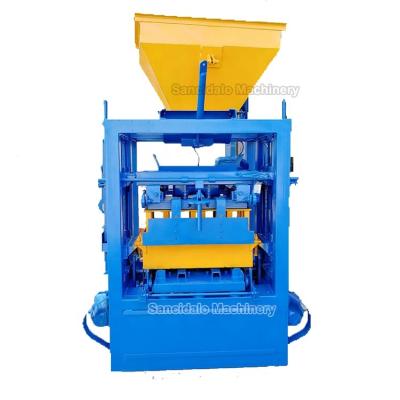 China building material shops lowest price concrete used block making machine germany qt4-24 / machine for making concrete blocks for sale