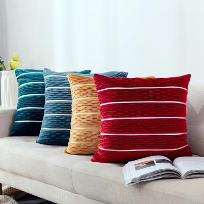 China Latest Fashion Durable Wearable Outdoor Single Cushion Cover Luxury Plaid Cover for sale