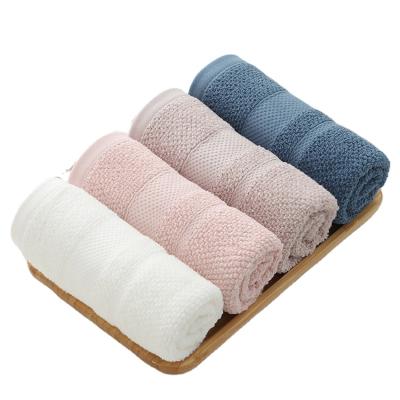 China Sustainable Woven Beach Towel Set Quick Dry Bath Towel Sets Luxury 100% Cotton Hotel for sale