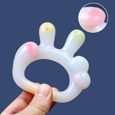 China BPA Free New Design Sensory Baby Teething Toy Bpa Free Food Grade Silicone Teeth Colored Teeth for sale