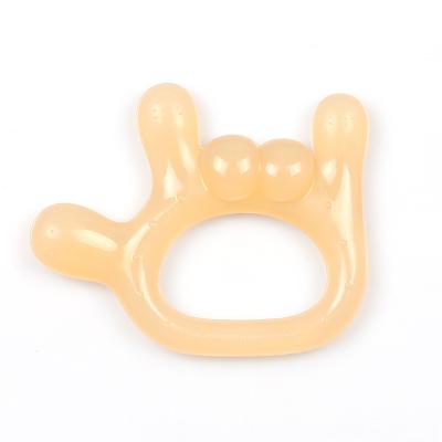 China BPA Free BPA Free Wrist Teething Gum Silicone Teether Baby Rainbow Teether for sale