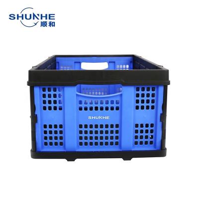 China Collapsible PP Folding Cartons Folding Plastic Basket for sale