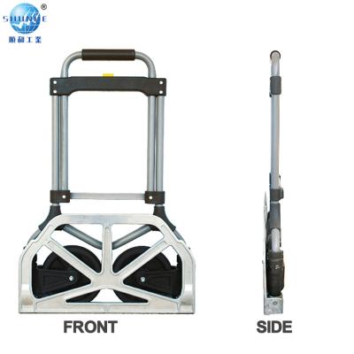 China Cheap Aluminum Folding Wheel China Two Wheel Trolley Luggage Trolley Foldable With 5 Inch Wheel for sale