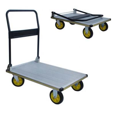 China Foldable Hand Truck / Four Wheel Durable Aluminum Folding Hand Truck And Carts Platform Cart 551lb for sale