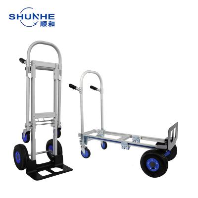 China Heavy Duty Heavy Duty Carts Truck Big Wheel Aluminum Hand Cart for sale