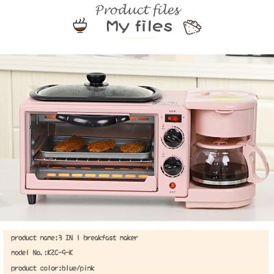 China Roast Grill - Bake Grill-Fry Coffee Maker 2021 Newest Functional Home Appliance Breakfast Bake with 3 in 1 for sale