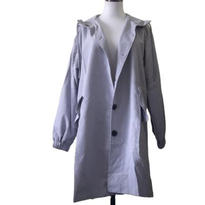 China Custom Women's Spring Anti-wrinkle Cotton Ladies Jacket Korean Straight Fashion Casual Long Gap Coat for sale