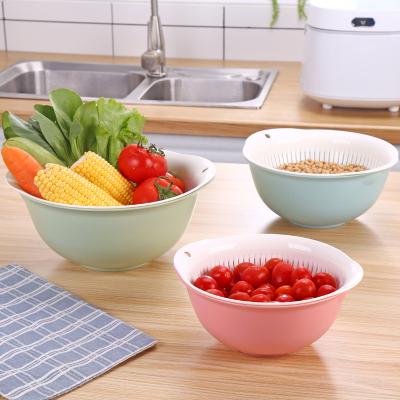 China Wholesale New Style Eco-friendly Colorful Fruit Kitchen Use Vegetable Plastic Basket Strainers For Sale for sale