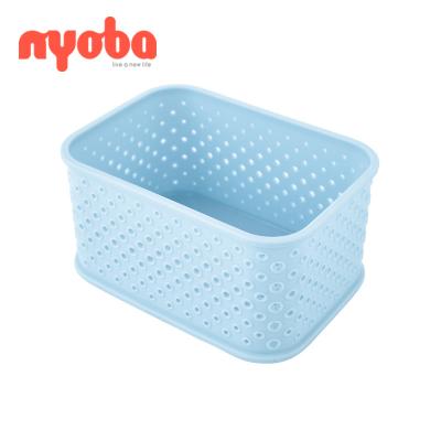 China Wholesale Plastic Viable Box Household Colorful Household Portable Storage Homio Kitchen Bathroom Basket Dormitory Dresser Portable Desktop Contents Box for sale