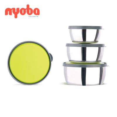 China Wholesale Homio Tedemei 1 L High Quality Portable Lid Lunch Box 201 Stainless Steel Student Food Leakproof Freshness Preservation Storage Container for sale