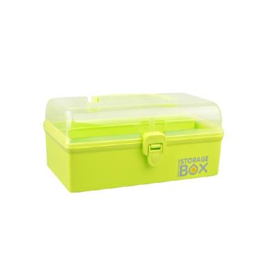 China Sustainable Wholesale Household Plastic Colorful Make Up Multifunctional Case Storage Box With Handle Drawer Basket Organize Portable for sale