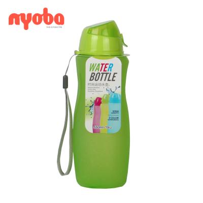 China 2019 Hot Selling Durable Leakproof Portable Straw Water Bottle Sustainable With Rope BPA Free Plastic Kids Sports Outdoor Travel for sale