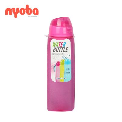 China 2019 Hot Selling Durable Leakproof Portable Straw Water Bottle Sustainable With Rope BPA Free Plastic Kids Sports Outdoor Travel for sale