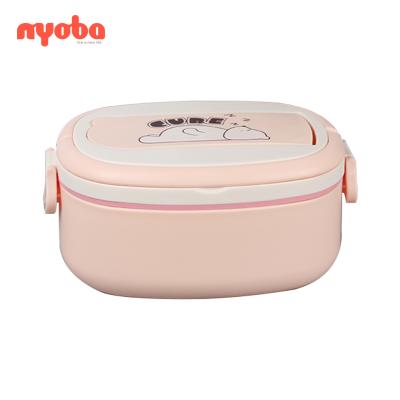 China 2019 hot wholesale new high quality colorful waterproof eco-friendly plastic portable student freshness preservation outdoor lunch box bento lunch box for sale