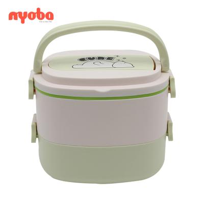 China Wholesale Hot Selling School Colorful Waterproof Eco-Friendly Portable Portable Outer Layers Heat Preservation New Student Lunch Box 2 for sale