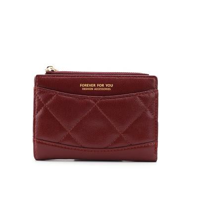 China 2020 New Design PU Waterproof Women's Fashion Zipper Purse Wallet For Gift for sale