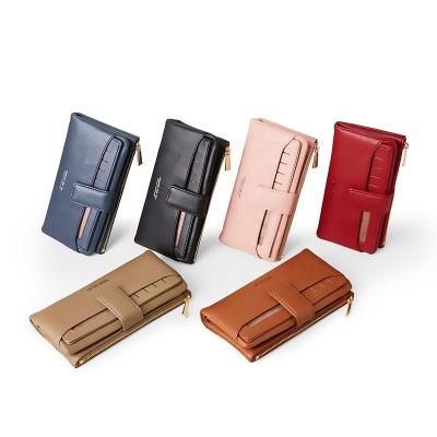 China High Capacity The Latest High-capacity Comfortable Leisure Woman's Long Triple Wallet for sale