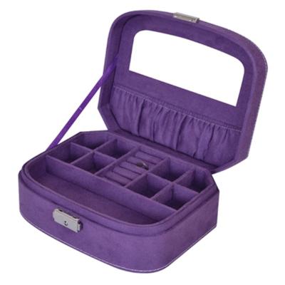 China Box for Purple Ring Necklace Earring Storage - R041a Jewelry BMD Jewelry Box Mirror Jewelry Packaging Box for sale