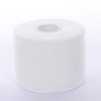 China Disposable Cotton Face Body Cleansing Towels Kitchen Towel Roll Customized Non Woven Disposable White Place Makeup Removal Towel 1 Roll for sale