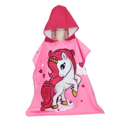 China Soft Lightweight Microfiber Microfiber Animal Hoodie Baby Bath Towel Polyester Towels for sale