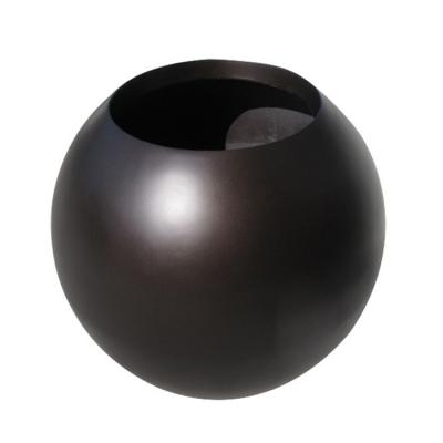 China Modern Spherical Outdoor Nordic Planter Leisure Garden Design Flowerpot Fiberglass Indoor Flower Pot Flower Pots for sale