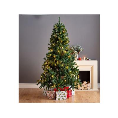 China Fanxun Waterproof Opens Assembled Hong Kong Decoration Pre-Bed 9.8ft New Holiday Christmas Artificial Pine for sale