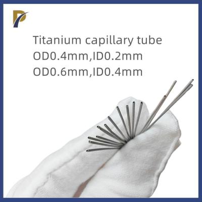 China Gr1 OD0.4mm ID0.2mm Pure Titanium Tube Titanium Capillary tube For Medical Devices for sale