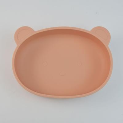 China Plain BPA Free Silicone Feeding Tableware New Waterproof Suction Silicon Bowls Baby Silicone Bowl Feeding Dish for sale