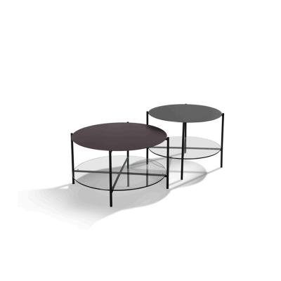 China Modern Metal Leg (Height) Good Quality Product Adjustable Home Furniture Around Black Coffee Tea Side Table For Sale for sale