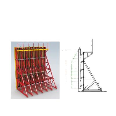 China Low Price Quality Industrial Stable Steel Single Side Timber Beam Climbing Formwork Used In Concrete Pouring for sale