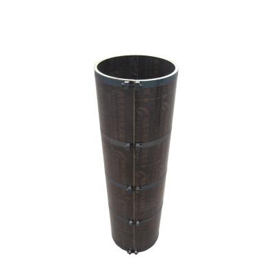 China Industrial Film Faced Bent Plywood Circular Concrete Column Formwork for sale